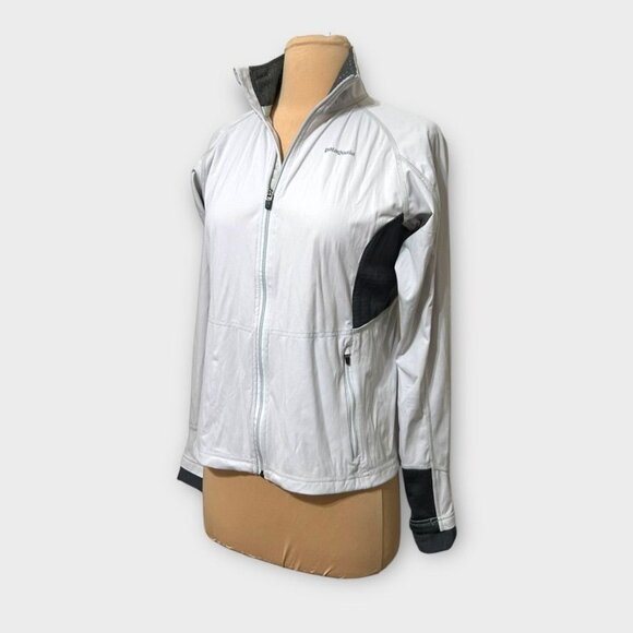 Patagonia Windshield Jacket XS Gray Women EUC Stretch Lightweight Hike Outdoor - Picture 2 of 9